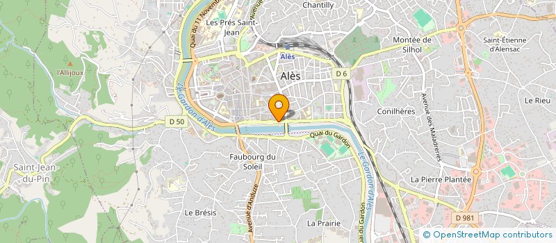 localisation de l'entreprise MONSIEUR MONCEF BOUJNAH  ALES