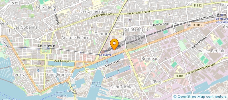 localisation de l'entreprise MONSIEUR MONCEF DERROUICHE  LE HAVRE