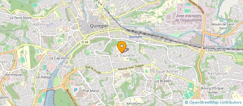 localisation de l'entreprise MONSIEUR MONCEF MNAFKI à QUIMPER