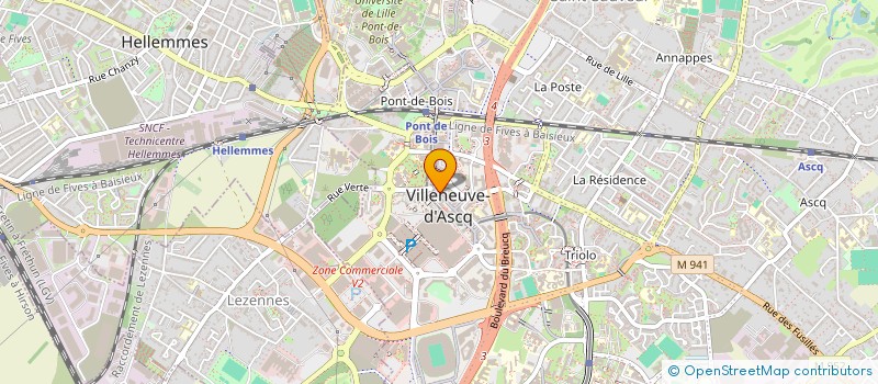 localisation de l'entreprise MONSIEUR MONCEF REDJEM  VILLENEUVE-D'ASCQ