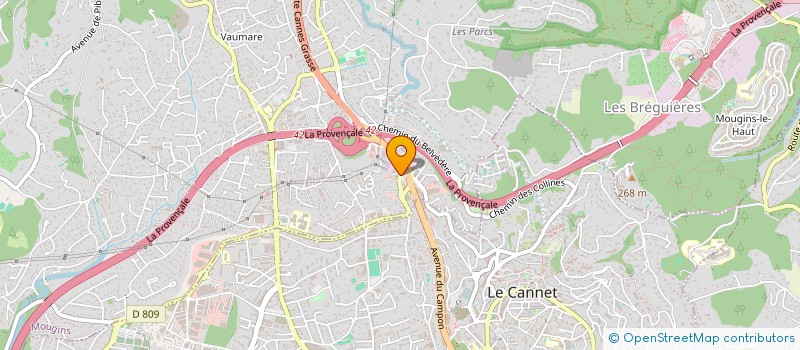 localisation de l'entreprise MONSIEUR MONCEF TOUATI  MOUGINS