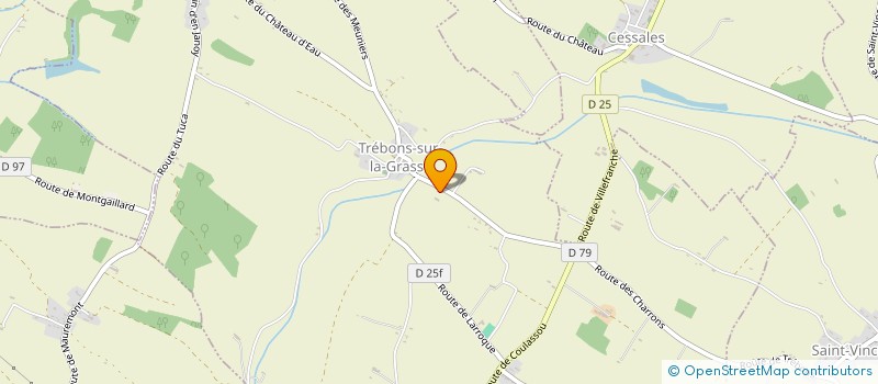 localisation de l'entreprise MONSIEUR MONCEF TOUIHRI  TREBONS SUR LA GRASSE