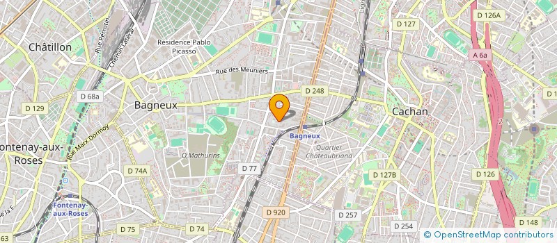 localisation de l'entreprise MONSIEUR MONDHER CHIBANI  BAGNEUX