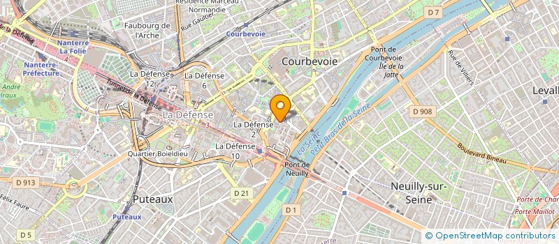 localisation de l'entreprise MONSIEUR MONDIR BUSHREIDA à COURBEVOIE