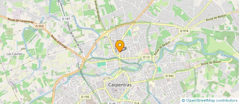 localisation de l'entreprise MONSIEUR MONGI AHMED  CARPENTRAS