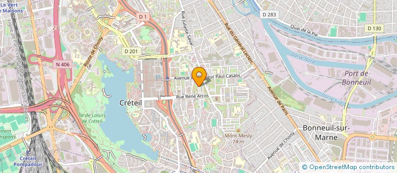 localisation de l'entreprise MONSIEUR MONGI ZAIBI  CRETEIL