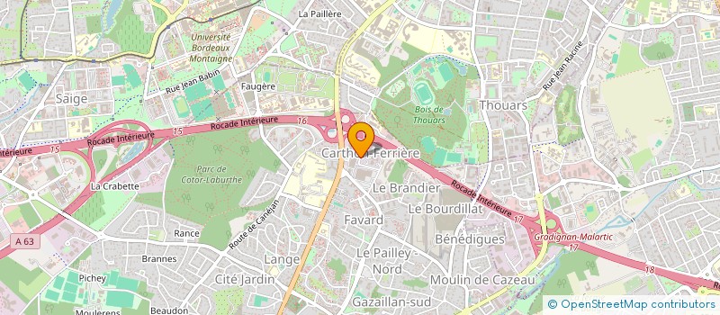 localisation de l'entreprise MONSIEUR MONICA FERNANDEZ CARRILLO  GRADIGNAN