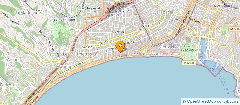 localisation de l'entreprise MONSIEUR MONICH CHHIM à NICE