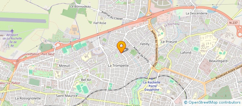 localisation de l'entreprise MONSIEUR MONIQUE FOUQUET  LA ROCHELLE