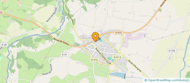 localisation de l'entreprise MONSIEUR MONIQUE GAUTIER  BOULOGNE-SUR-GESSE