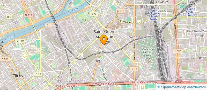 localisation de l'entreprise MONSIEUR MONIR HOSSAIN à SAINT-OUEN-SUR-SEINE