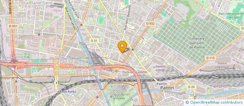 localisation de l'entreprise MONSIEUR MONIR HOSSAIN  AUBERVILLIERS