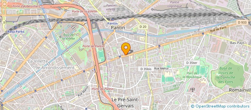 localisation de l'entreprise MONSIEUR MONIR HOSSAIN à PANTIN