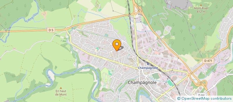 localisation de l'entreprise MONSIEUR MONIR KOSSAIMI  CHAMPAGNOLE