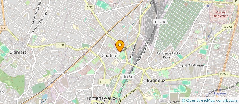 localisation de l'entreprise MONSIEUR MONJI BOUJNAH à CHATILLON