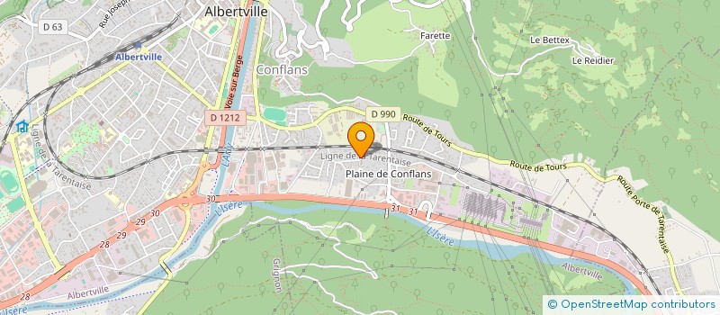 localisation de l'entreprise MONSIEUR MONSEF FATNI  ALBERTVILLE