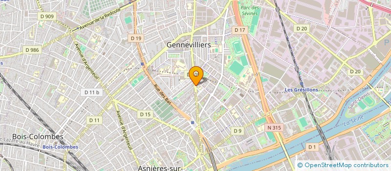 localisation de l'entreprise MONSIEUR MONSEIF HAMICI  GENNEVILLIERS