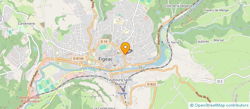 localisation de l'entreprise MONSIEUR MONSOUR SAADI  FIGEAC