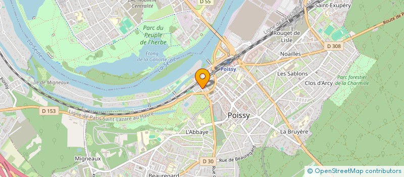 localisation de l'entreprise MONSIEUR MONSSEF TABARI  POISSY