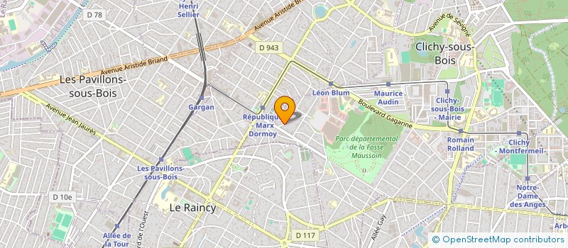 localisation de l'entreprise MONSIEUR MONTASAR JARRAYA à CLICHY-SOUS-BOIS