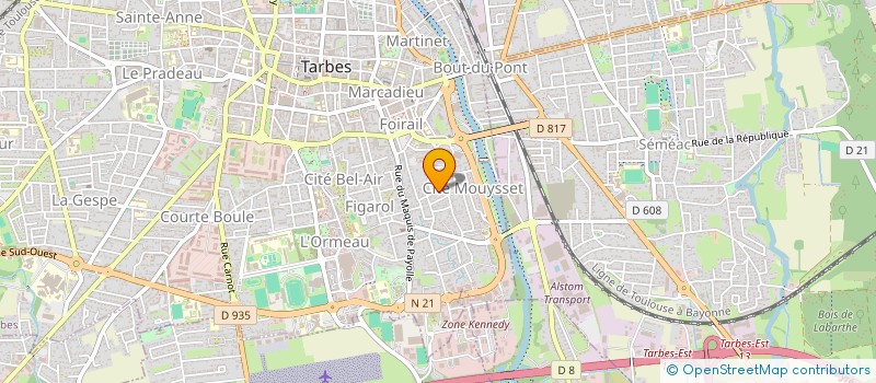 localisation de l'entreprise MONSIEUR MONTASSAR LIMEM  TARBES