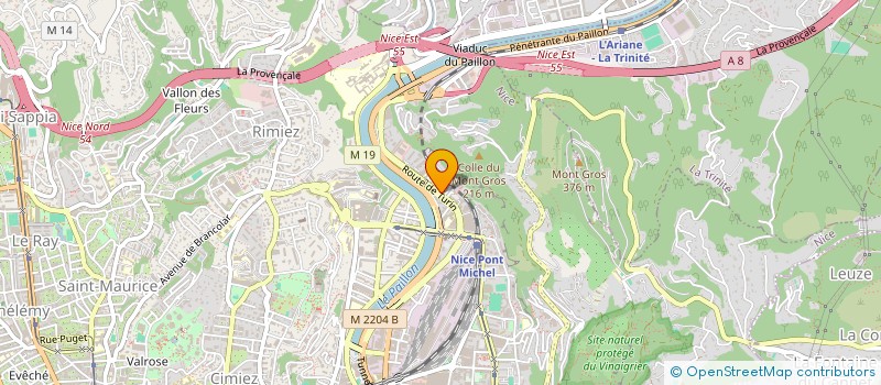 localisation de l'entreprise MONSIEUR MONTASSAR RAOUAFI à NICE