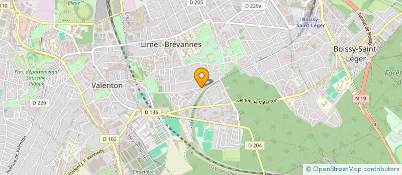 localisation de l'entreprise MONSIEUR MONTASSAR WATOUTI  LIMEIL-BREVANNES