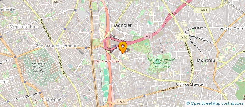 localisation de l'entreprise MONSIEUR MONTASSEUR LAGHOUANE à BAGNOLET