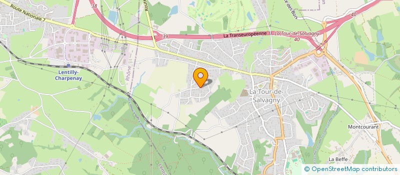 localisation de l'entreprise MONSIEUR MONTE STEPHANE  LA TOUR-DE-SALVAGNY