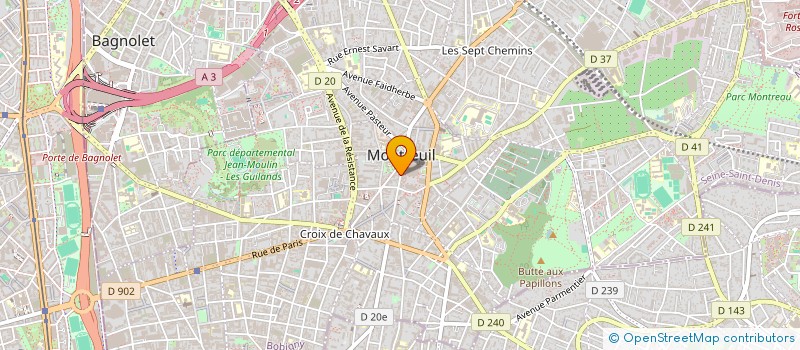 localisation de l'entreprise MONSIEUR MONTREUIL GAUTHIER  MONTREUIL