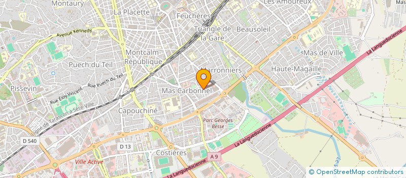 localisation de l'entreprise MONSIEUR MONWAR NAHID  NIMES