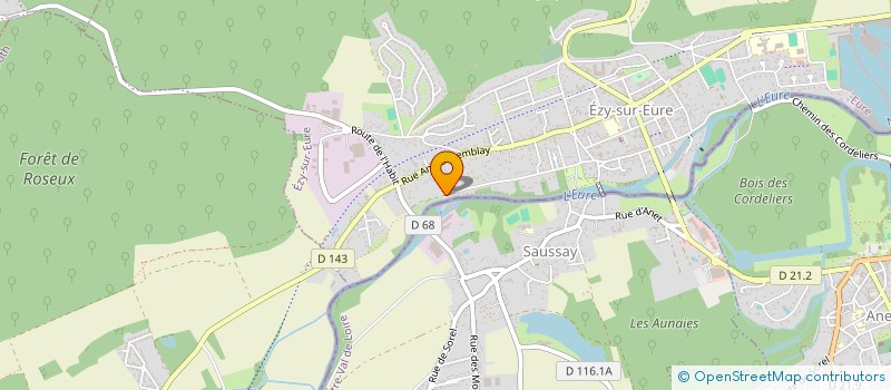 localisation de l'entreprise MONSIEUR MONZON GIET  EZY-SUR-EURE