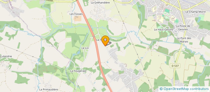 localisation de l'entreprise MONSIEUR MONZON LANGLOIS à TREILLIERES