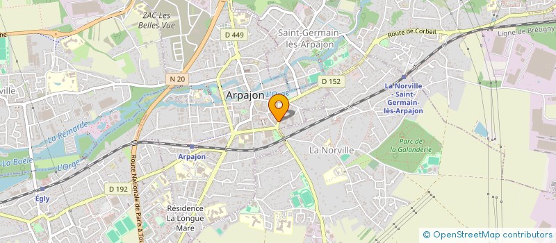 localisation de l'entreprise MONSIEUR MORAD AHDADA à ARPAJON