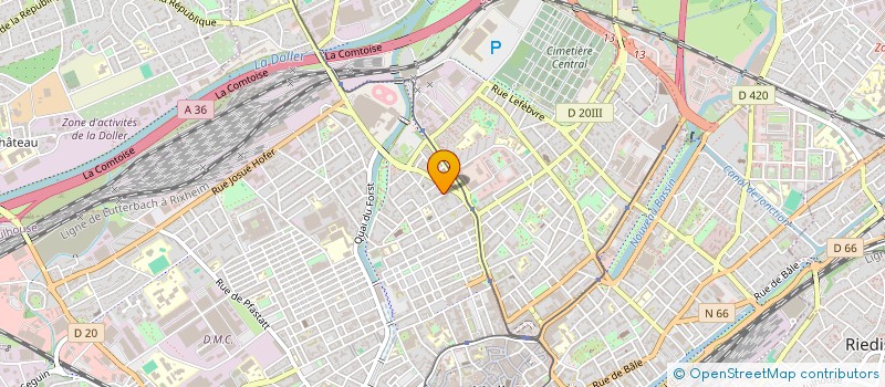 localisation de l'entreprise MONSIEUR MORAD AHMED  MULHOUSE