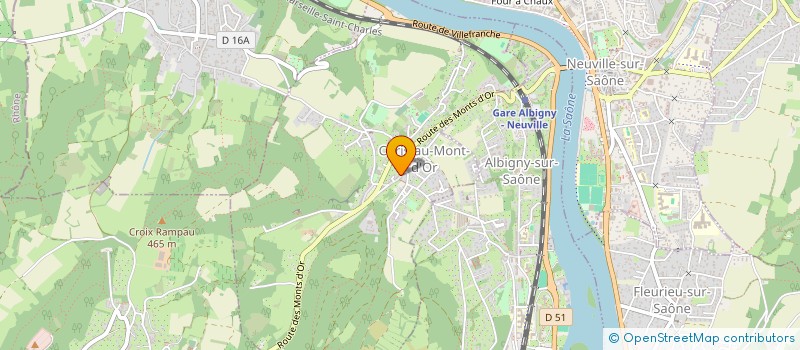 localisation de l'entreprise MONSIEUR MORAD AHMED-KADI  CURIS-AU-MONT-D'OR