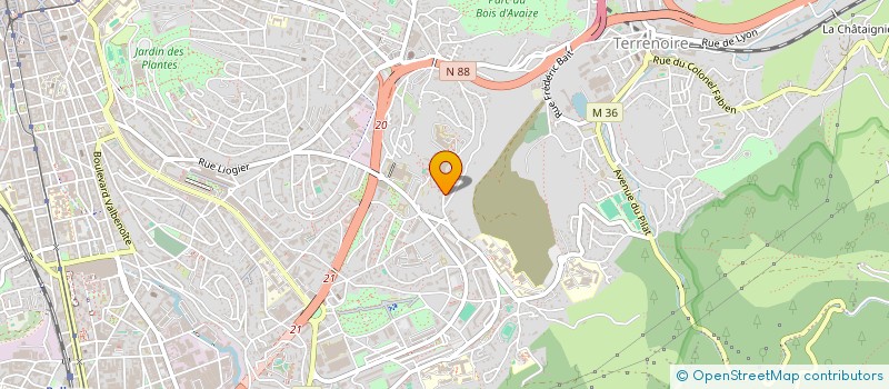 localisation de l'entreprise MONSIEUR MORAD AKAKHAIL  SAINT-ETIENNE