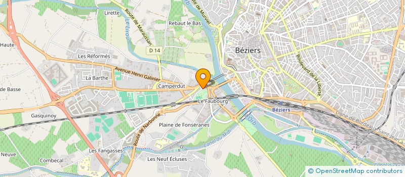localisation de l'entreprise MONSIEUR MORAD BENAMAR AISSA  BEZIERS