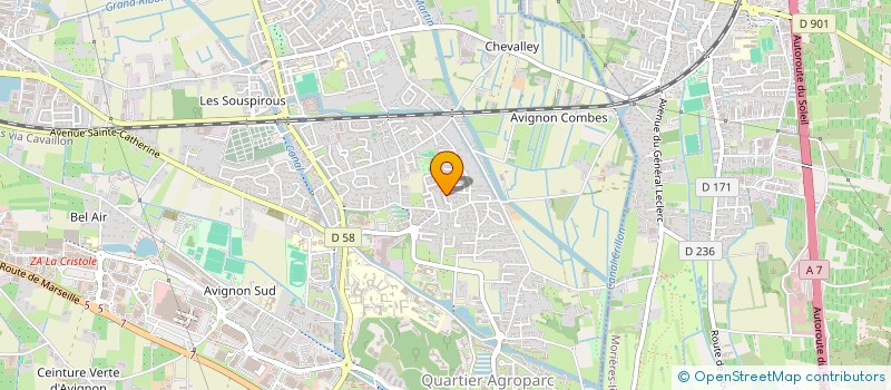 localisation de l'entreprise MONSIEUR MORAD ES SAOUDI  AVIGNON