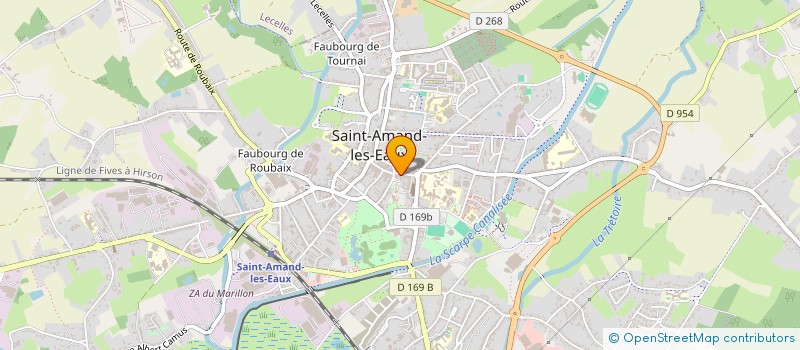 localisation de l'entreprise MONSIEUR MORAD KOUSSA  SAINT-AMAND-LES-EAUX