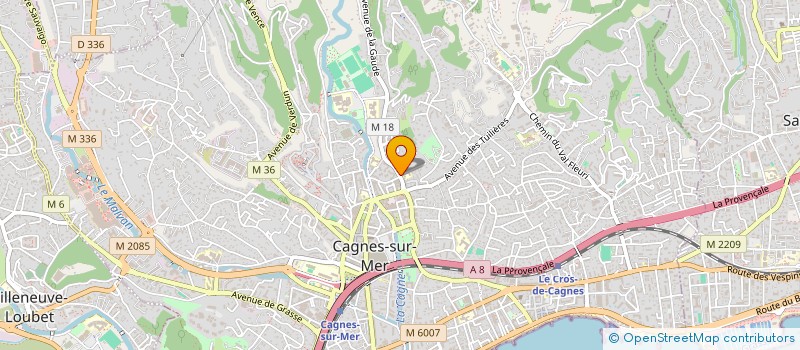 localisation de l'entreprise MONSIEUR MORAD LARBI à CAGNES-SUR-MER