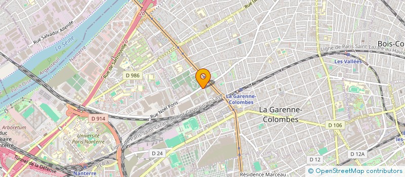 localisation de l'entreprise MONSIEUR MORAD MAHANI  COLOMBES