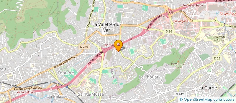 localisation de l'entreprise MONSIEUR MORAD MERAKCHI à LA VALETTE-DU-VAR