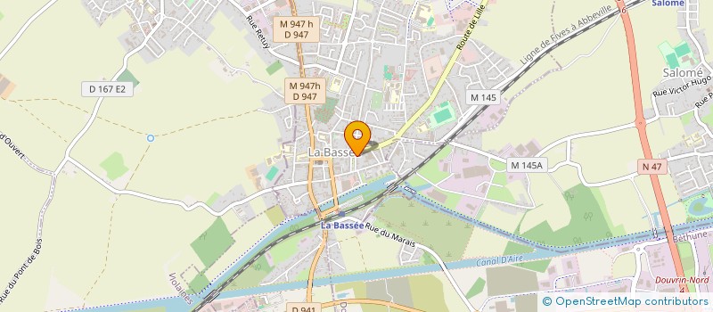 localisation de l'entreprise MONSIEUR MORAD MOUMEN  LA BASSEE