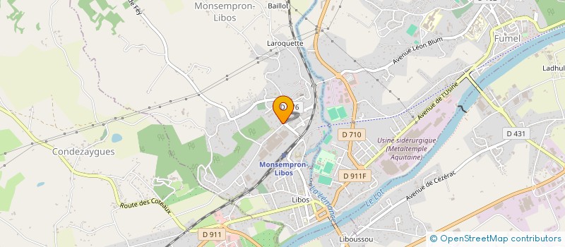 localisation de l'entreprise MONSIEUR MORADE RAHALI  MONSEMPRON-LIBOS