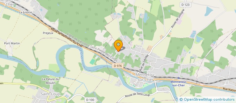 localisation de l'entreprise MONSIEUR MORENO DUBOIS  MENNETOU-SUR-CHER