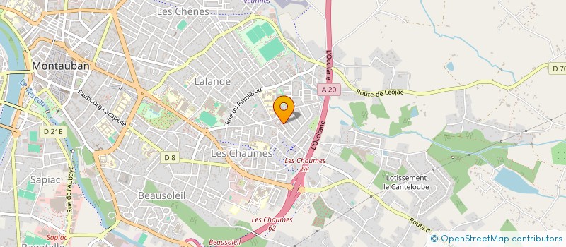 localisation de l'entreprise MONSIEUR MORENO GABARRE  MONTAUBAN