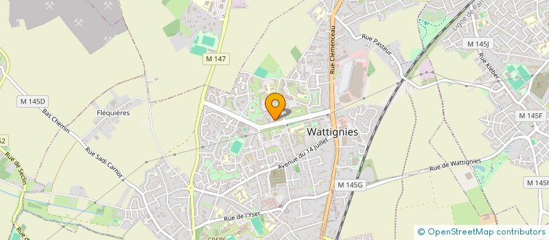 localisation de l'entreprise MONSIEUR MORGAN ADELE  WATTIGNIES