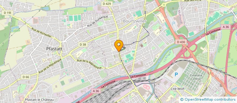 localisation de l'entreprise MONSIEUR MORGAN AMZDOUR  MULHOUSE