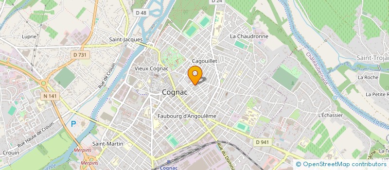 localisation de l'entreprise MONSIEUR MORGAN AUDEBERT à COGNAC